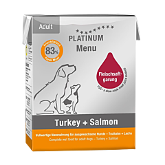 Platinum Wet Dog Food Adult Turkey & Salmon 375 g