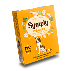 Symply Wet Dog Food Tray Adult Chicken Pie 395 g
