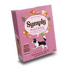 Symply Wet Dog Food Tray Adult Duck & Turkey 395 g