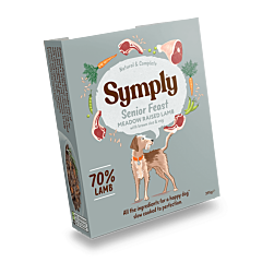 Symply Nat Hondenvoer Senioren Feestmaal Graslam 395 g