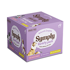 Symply Wet Dog Food Grain Free Variety Pack 12 x 395 g