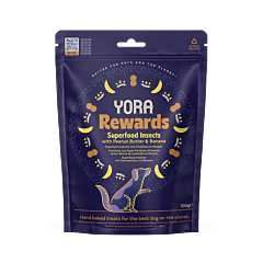 Yora Rewards Beloningssnoepjes Hond Insect met Pindakaas & Banaan 100 g