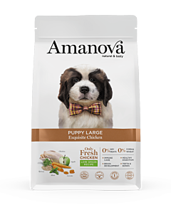 Amanova Hondenbrokken Puppy Large Exquisite Kip 12 kg