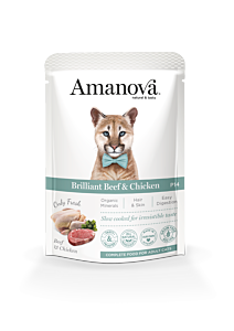 Amanova Nat Kattenvoer Adult Briljant Rund & Kip 85 g