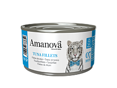 Amanova Nat Kattenvoer Tonijnfilets Bouillon 70 g