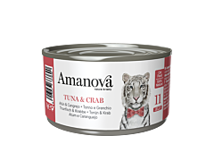 Amanova Nat Kattenvoer Tonijn & Krab Gelei 70 g