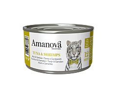 Amanova Nat Kattenvoer Tonijn & Garnaal Bouillon 70 g