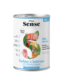 Dibaq Sense Nat Hondenvoer Puppy Zalm & Kalkoen 380 g