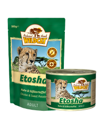 Wildcat Etosha Nat Kattenvoer Adult Kip met Zoete Aardappel 7 x 100 g