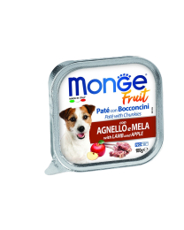 Monge Wet Dog Food Pâté with Chunkies Lamb & Apple 100 g