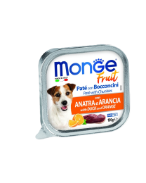 Monge Wet Dog Food Pâté with Chunkies Duck & Orange 100 g