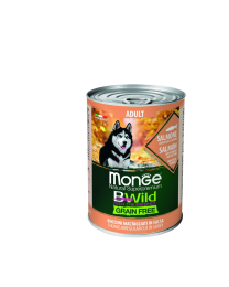 Monge BWild Wet Dog Food Salmon with Pumpkin & Zucchini 400 g