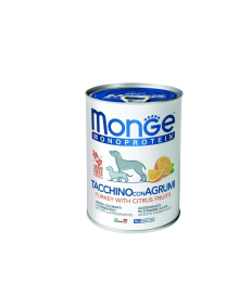 Monge Wet Dog Food Monoprotein Turkey with Citrus Fruit 400 g