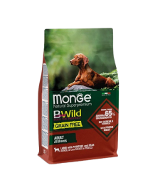 Monge BWild Dry Dog Food Adult Lamb with Potatoes & Peas 15 kg