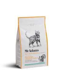 McAdams Dry Cat Food Free Range Chicken & Turkey