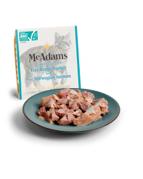 McAdams Nat Kattenvoer Vrije Uitloop Kalkoen met Noorse Zalm 100 g