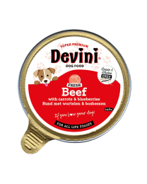 Devini Wet Dog Food Beef 85 g