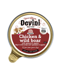 Devini Wet Dog Food Chicken & Wild Boar 85 g