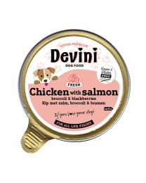 Devini Wet Dog Food Chicken & Salmon 85 g