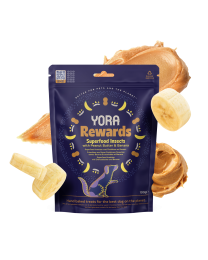 Yora Rewards Beloningssnoepjes Hond Insect met Pindakaas & Banaan 100 g