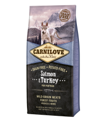 Carnilove Dry Dog Food Puppy Large Breed Salmon & Turkey 12 kg